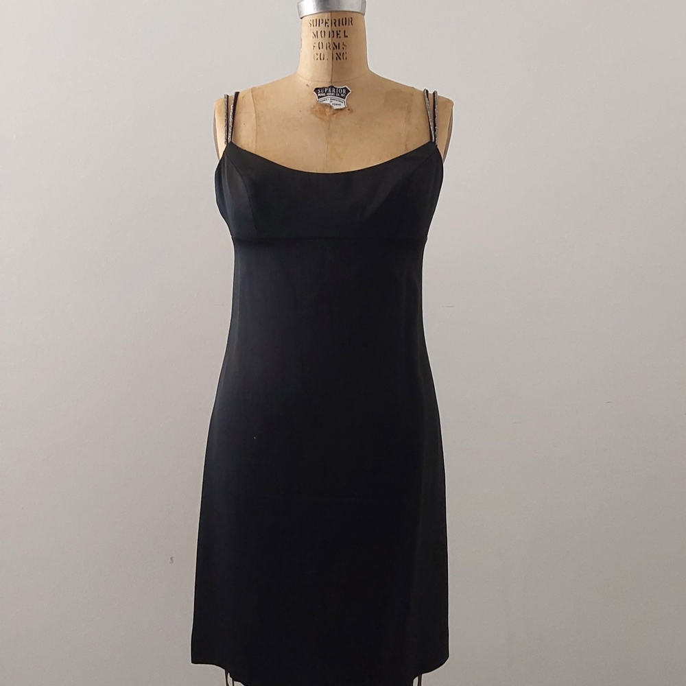 Nicole Miller Black Midi Dress